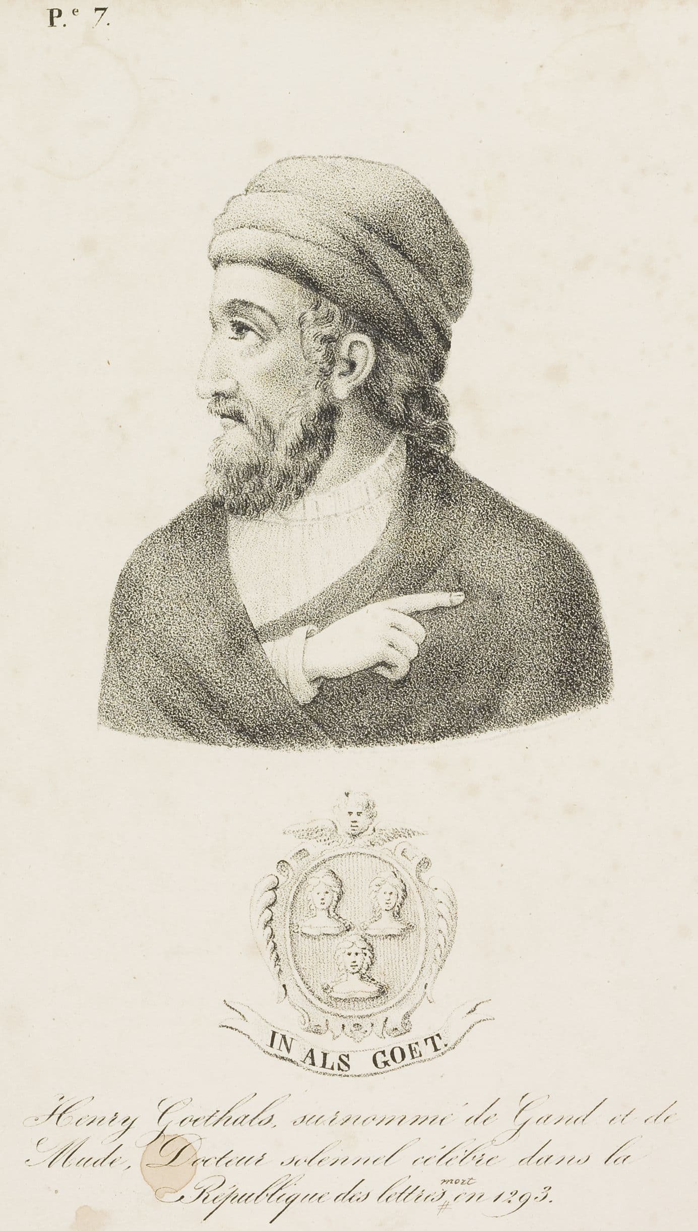 Portrait of Henry of Ghent